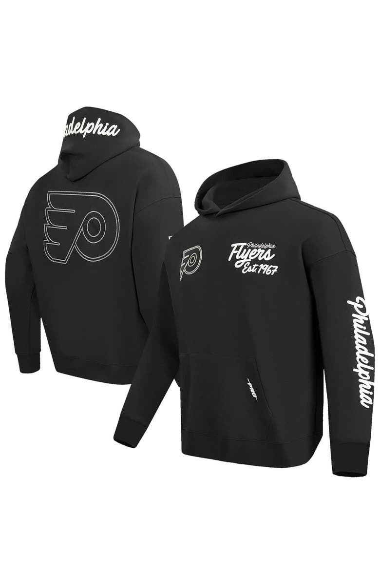 PRO STANDARD Men's Pro Standard  Black Philadelphia Flyers Paint the City Pullover Hoodie, Main, color, 