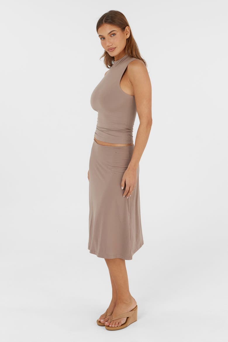 Adeline Midi Skirt, Alternate, color, Natural