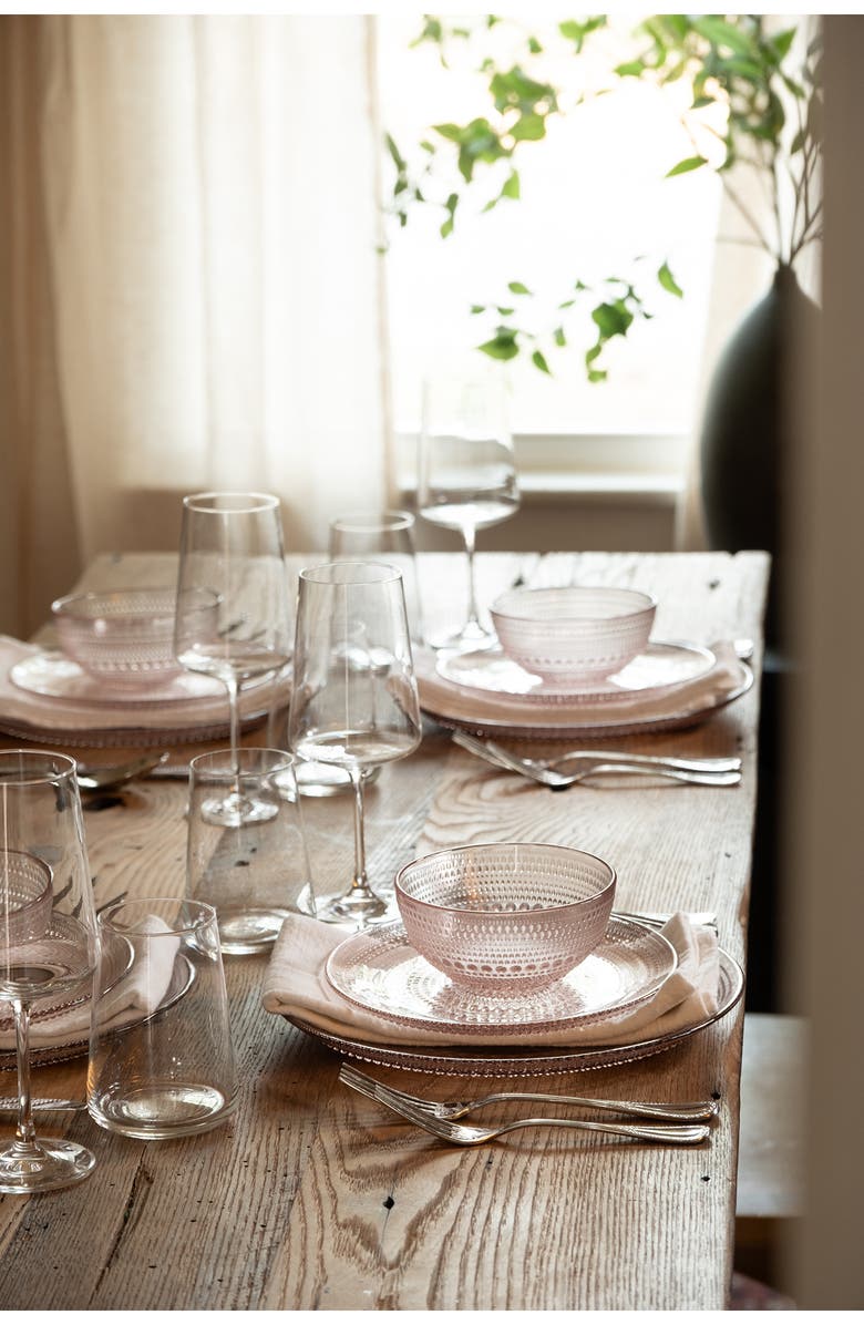 Fortessa Jupiter Set of 4 Dinner Plates, Alternate, color, Pink