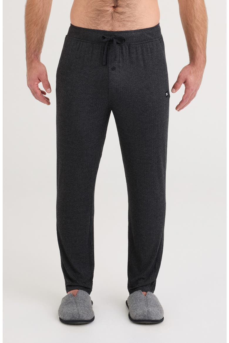 Snooze Cabin Luxe Pants, Main, color, WASHED BLACK HEATHER