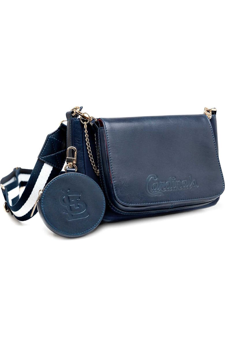 LUSSO St. Louis Cardinals Rianna Multi Pouchette Bag, Main, color, Navy