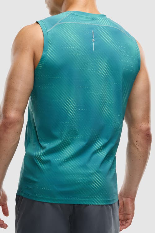 Peloton Interlock Run Singlet In Blue