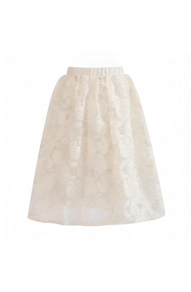 Tulleen Juliette Lace Skirt Set, Alternate, color, Cream