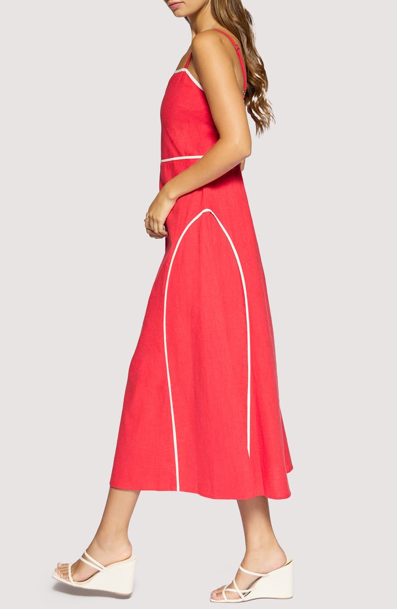 Lost + Wander Saffron Muse Maxi Sundress, Alternate, color, Red