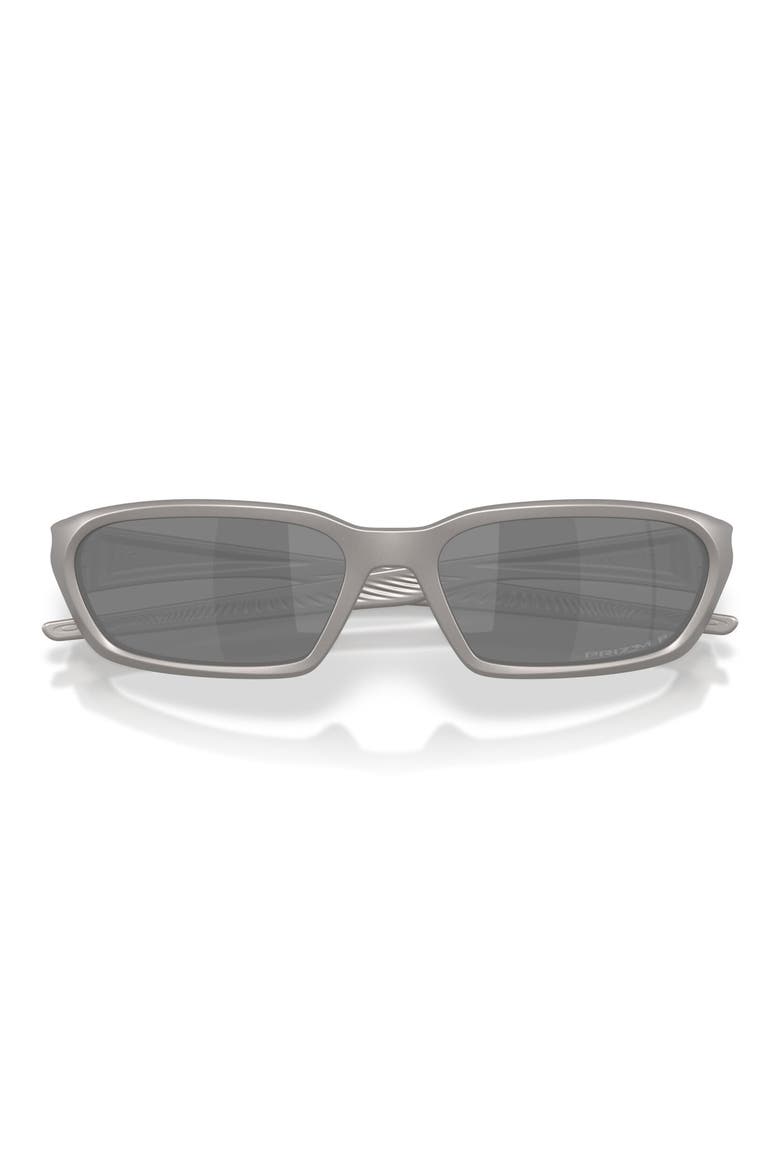 Terraforma 58mm Prizm™ Polarized Rectangular Sunglasses, Alternate, color, TITANIUM / PRIZM BLACK