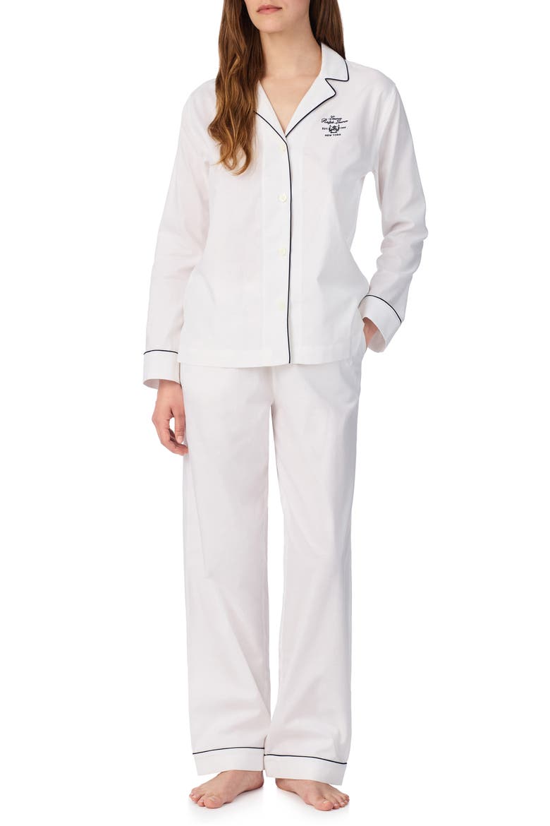 Cotton Pajamas, Main, color, WHITE