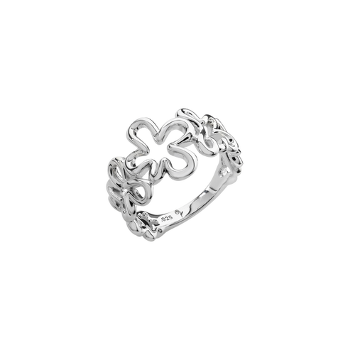Lucy Quartermaine Splash Ring In Sterling Silver