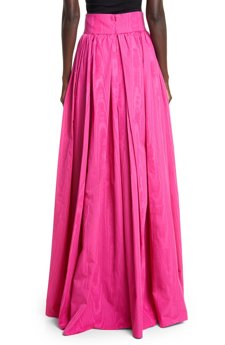 Carolina Herrera Moiré Taffeta Ball Skirt, Alternate, color,