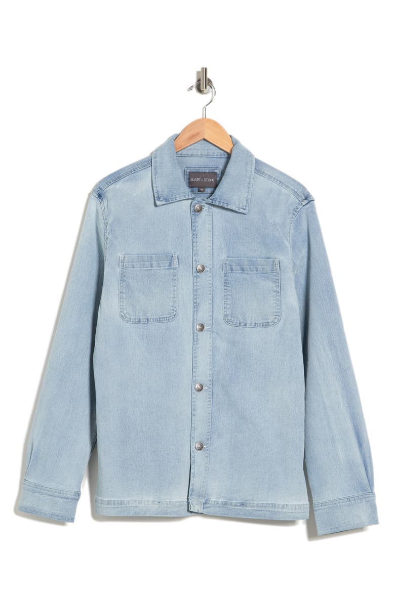 Slate & Stone Workwear Denim Shirt Jacket, Alternate, color,