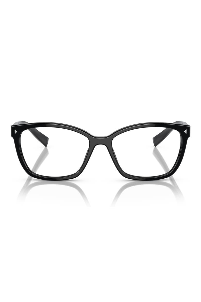53mm Rectangular Optical Glasses, Main, color, BLACK