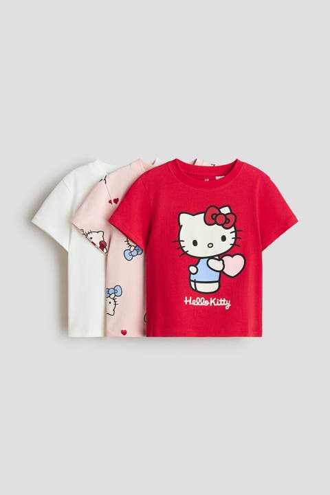 3-pack printed jersey tops