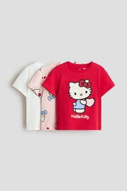 H&M 3-pack printed jersey tops