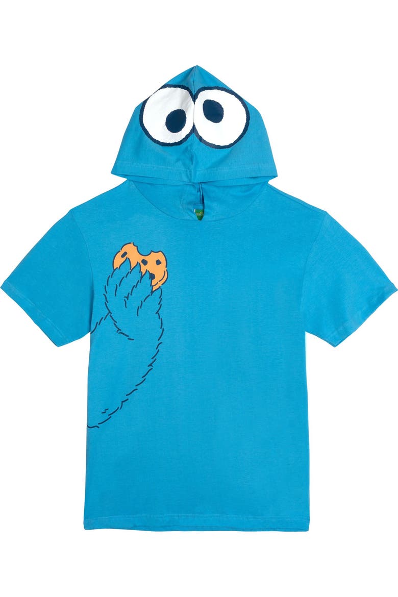 Hooded T-Shirt, Alternate, color, Classic Cookie Blue