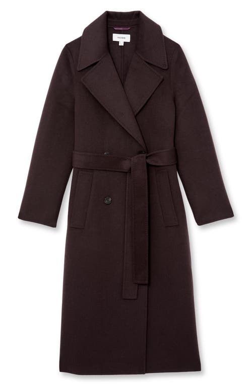 Reiss Rene Double Breasted Wool Blend Coat In Gold