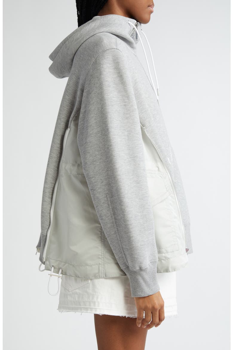 MA-1 Side Gusset Sponge Hoodie, Alternate, color, L/ GRAY × L/ GRAY