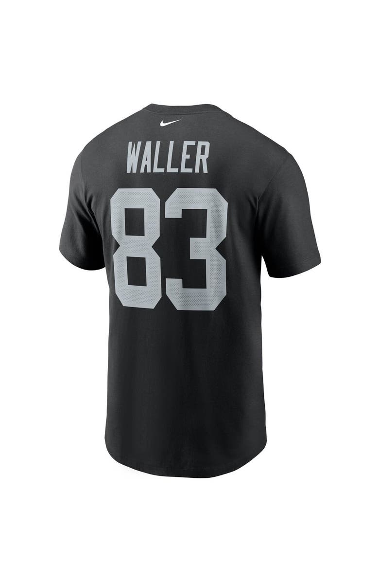 Nike Men's Nike Darren Waller Black Las Vegas Raiders Name & Number T-Shirt, Alternate, color, 