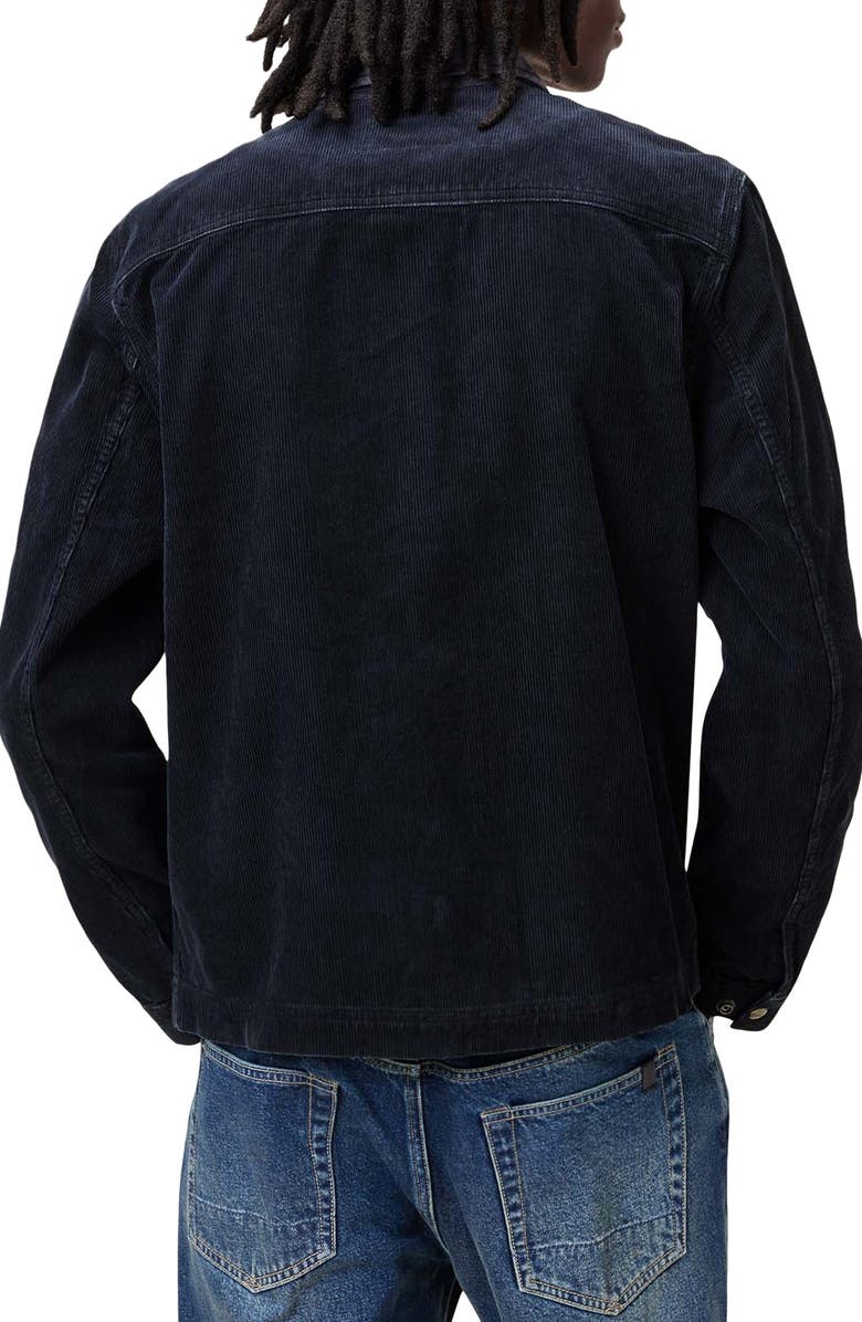 AllSaints Rothwell Corduroy Zip Overshirt, Alternate, color, 