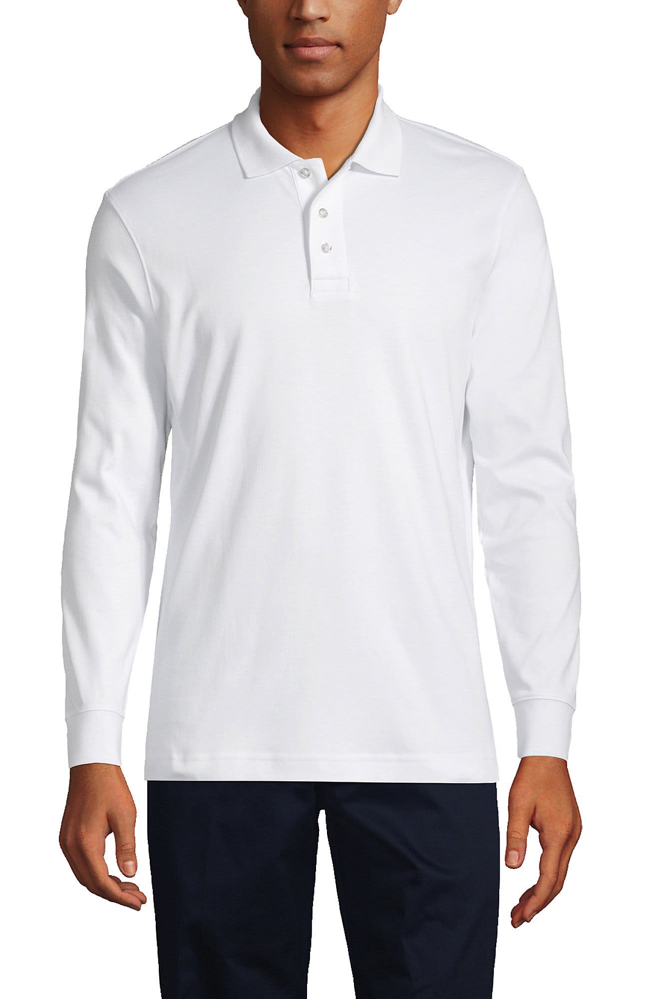 School Uniform  Long Sleeve Interlock Polo Shirt - image 3