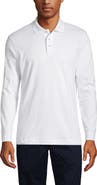 Lands' End School Uniform Long Sleeve Interlock Polo Shirt