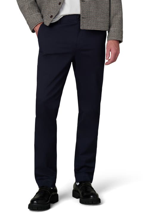 Skinny Fit Flat Front Cotton Twill Chinos