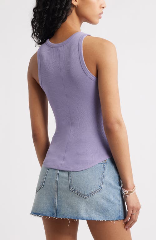 Bp. Slinky Rib Knit Tank In Purple Daybreak