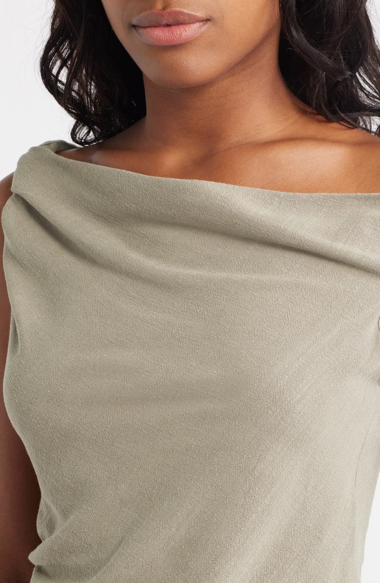 Topshop Twist Off the Shoulder Top, Alternate, color, 