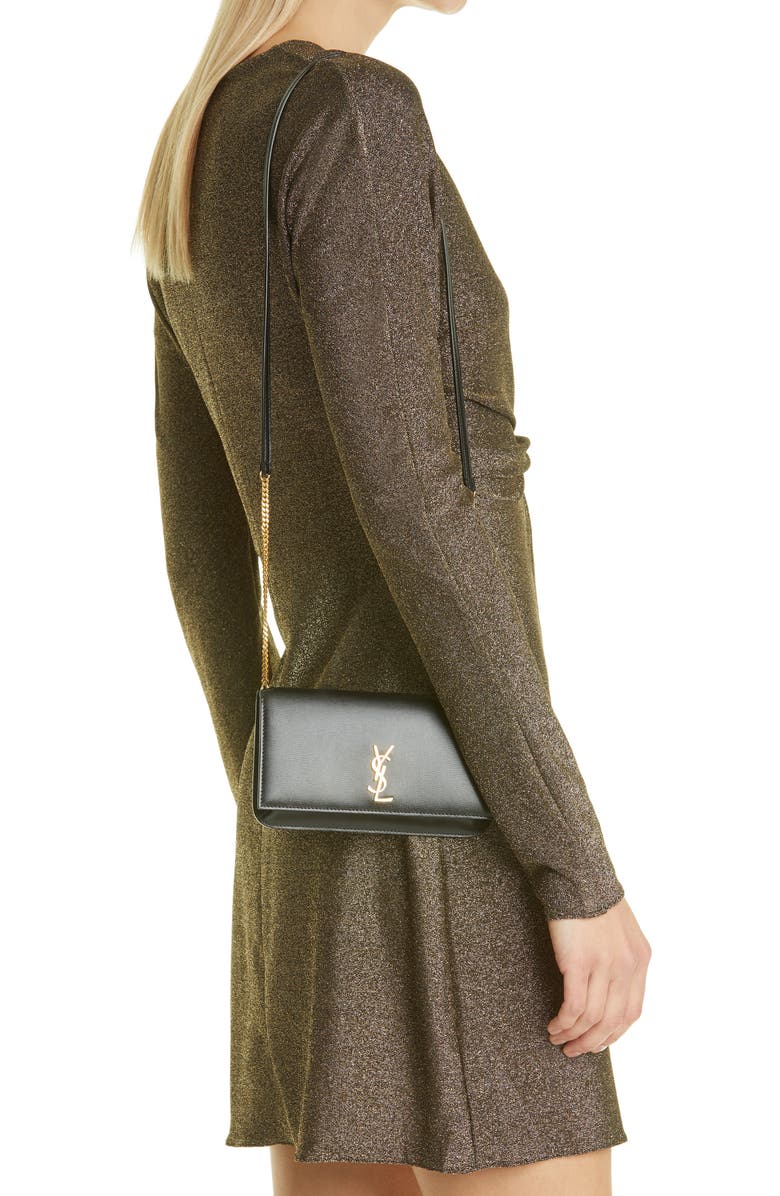 Saint Laurent Monogram Phone Shoulder Bag, Alternate, color,