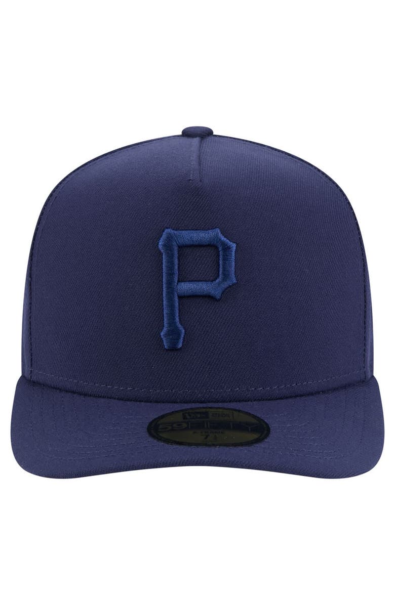 New Era Men's New Era Navy Pittsburgh Pirates Color Pack A-Frame 59FIFTY Fitted Hat, Alternate, color, Navy