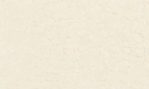 Thread & Supply Mixed Media Fleece & Quilted Panel Zip Jacket In White