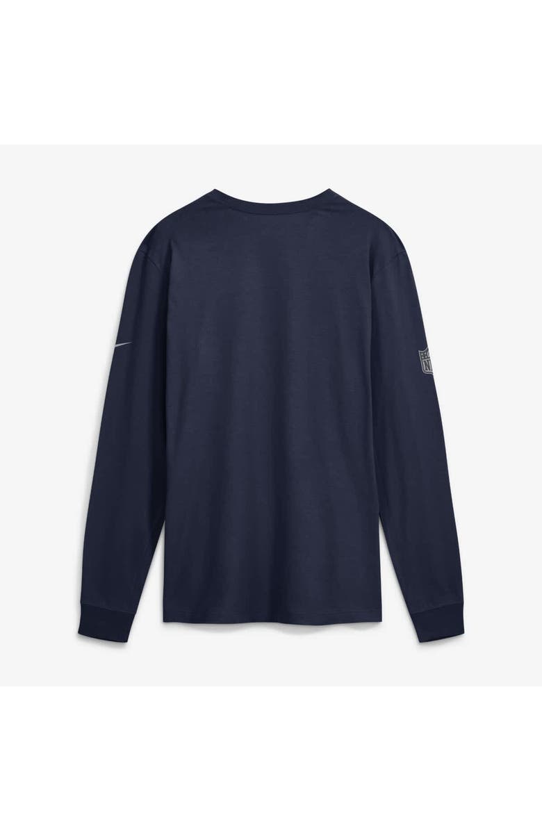 Nike Men's Nike Navy Denver Broncos Sideline Bold Arch Star Dri-FIT Long Sleeve T-Shirt, Alternate, color, Navy