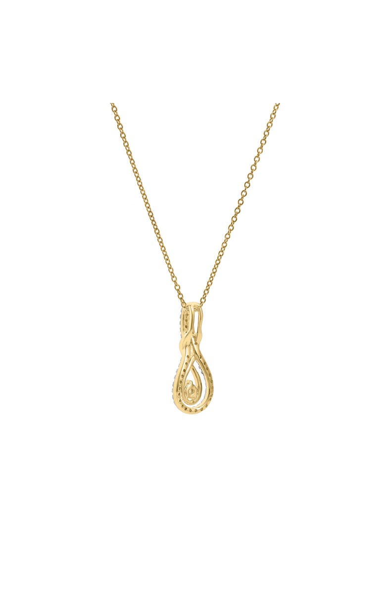 LuvMyJewelry Aveline 14K Gold Diamond Pendant - 0.13 ct, Alternate, color, 14K Yellow Gold