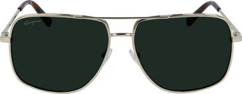 ★スタイリッシュ★Ferragamo 60mm アビエーターサングラス FERRAGAMO 60MM Aviator Sunglasses on SALE | Saks OFF 5TH
