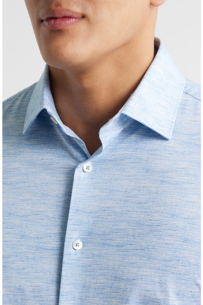 James OoohCotton® Space Dye Button-Up Shirt, Alternate, color, BLUE/ WHITE