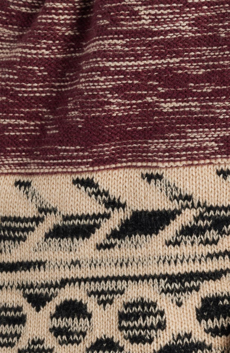 THE GREAT. The Riding Tie Waist Cardgian, Alternate, color, Rusted Red Multi