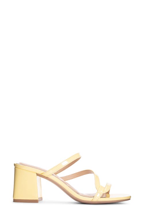 Cl By Laundry Blaine Block Heel Sandal In Light Yellow