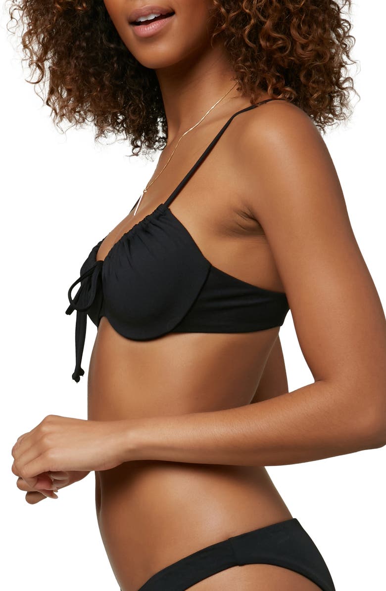 O'Neill Avalon Saltwater Solid Underwire Bikini Top, Alternate, color, 