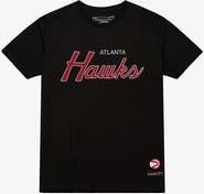 Mitchell & Ness Men's Mitchell & Ness Black Atlanta Hawks Vintage Wordmark T-Shirt
