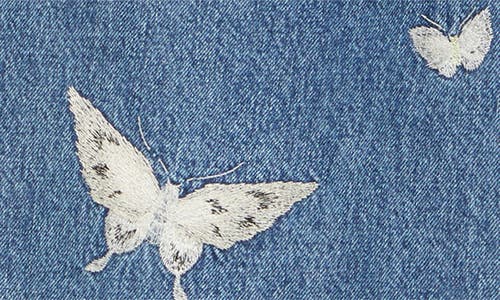 Our Legacy Indigo Blue Wide-leg Butterfly Jeans In Blue