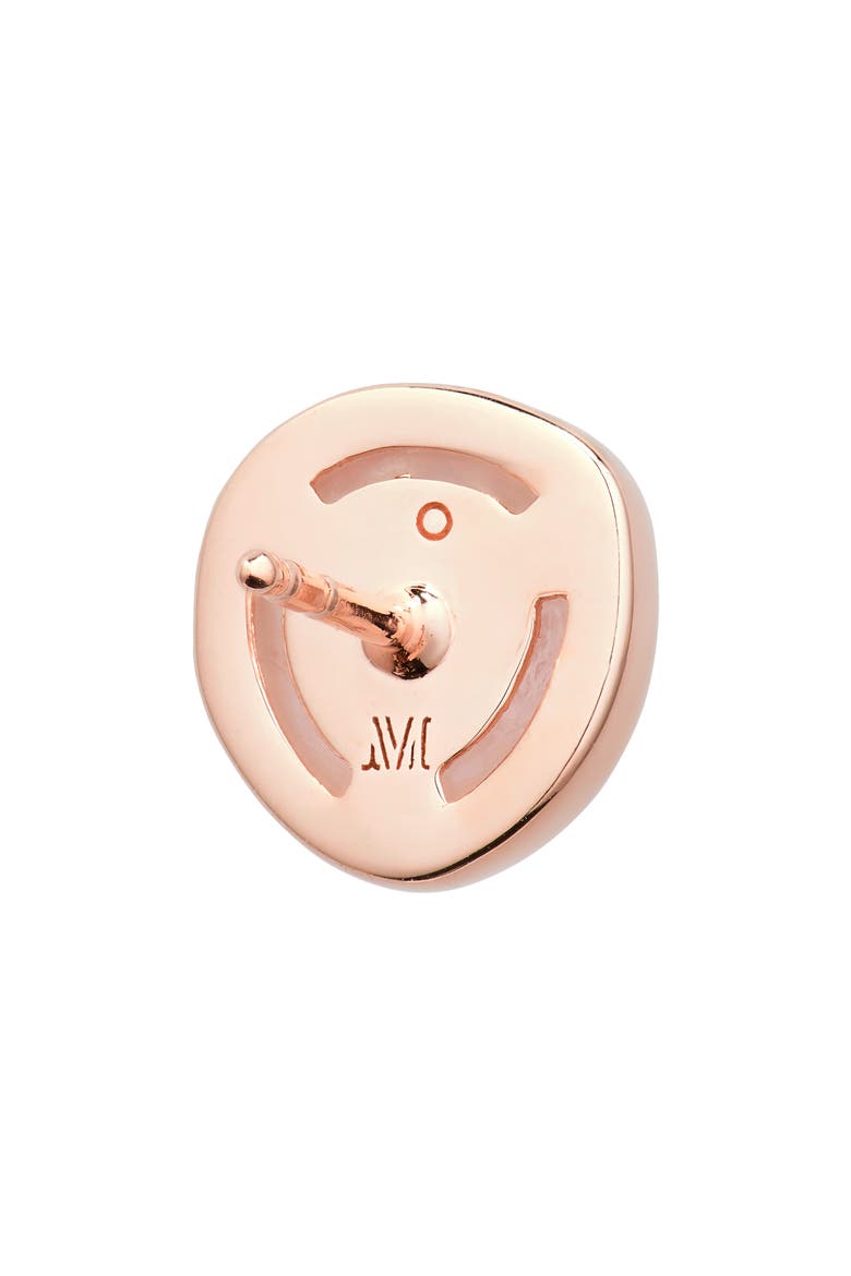 Siren Semiprecious Stone Stud Earrings , Alternate, color, ROSE QUARTZ/ ROSE GOLD