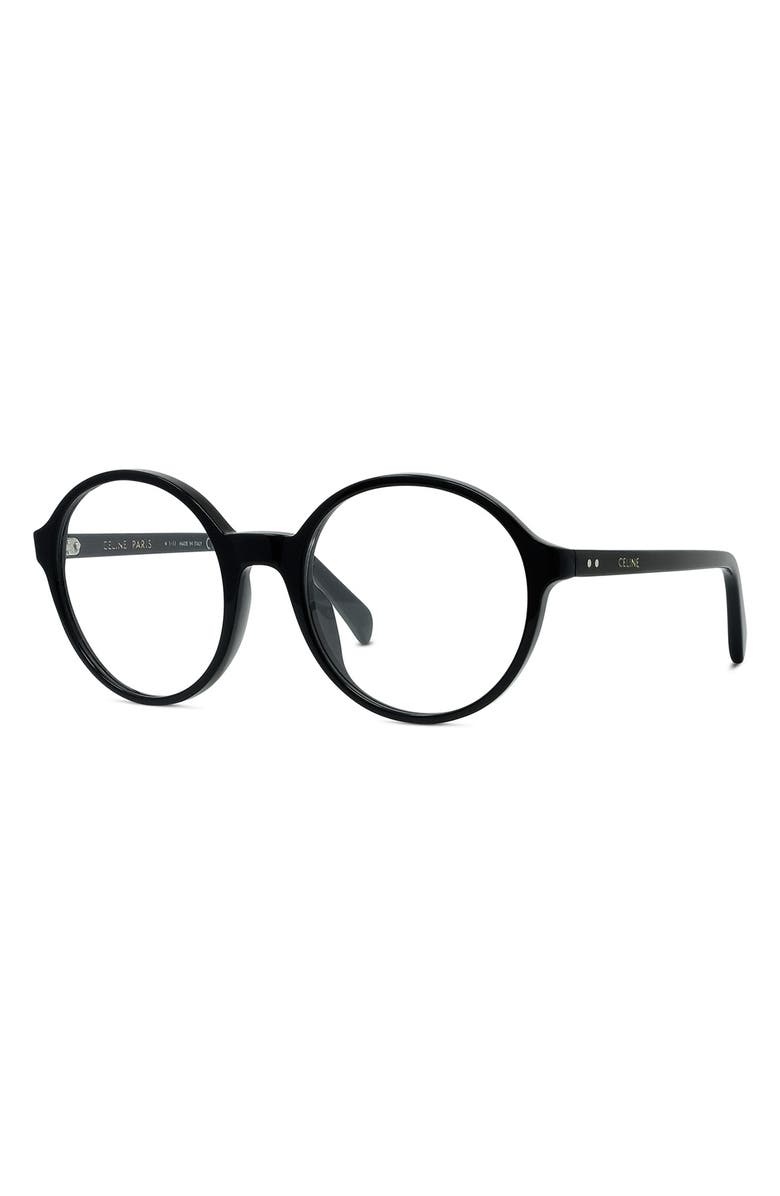 CELINE 53mm Round Reading Glasses, Alternate, color,