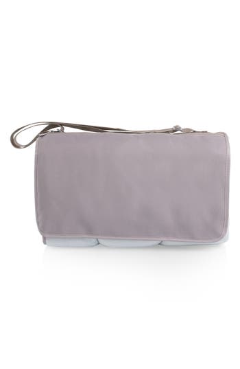 Picnic Time X-large Outdoor Picnic Blanket Tote Bag In Beige