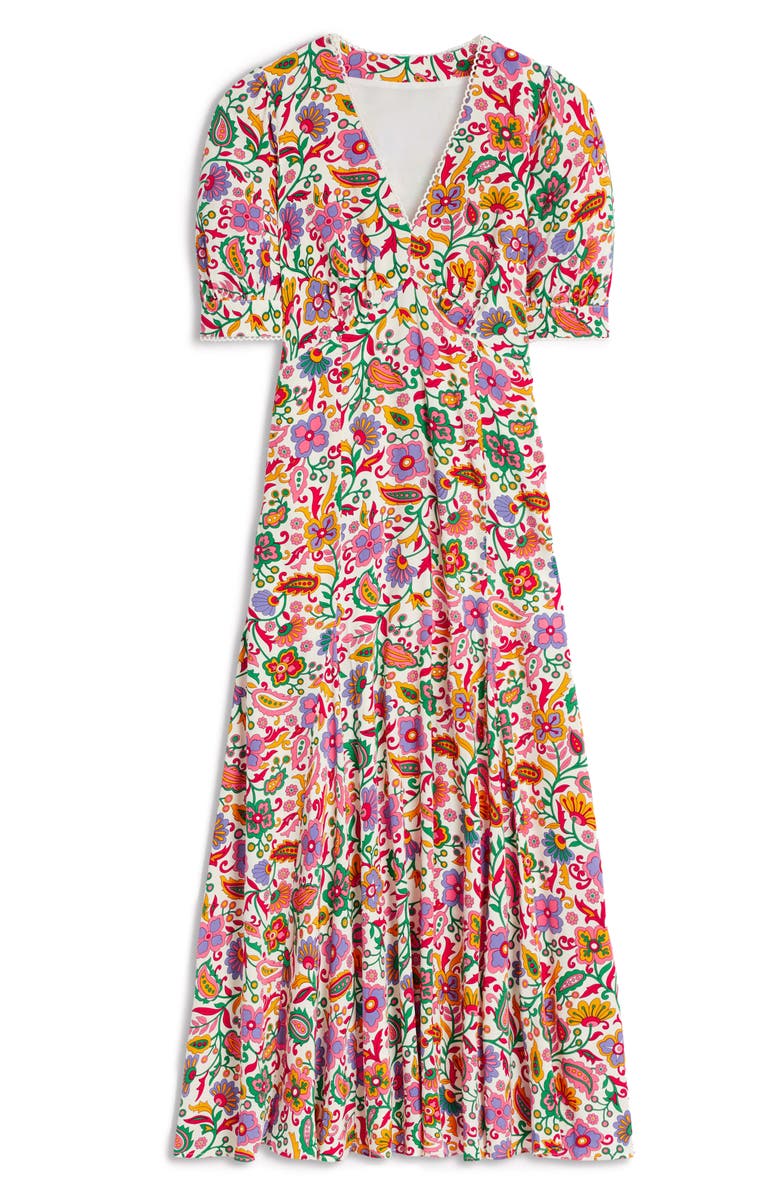 Boden Rosie Godet Pleat Midi Dress, Alternate, color, 