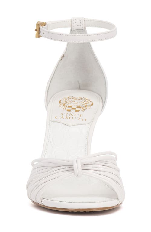 Vince Camuto Blaine Ankle Strap Sandal In Bianco