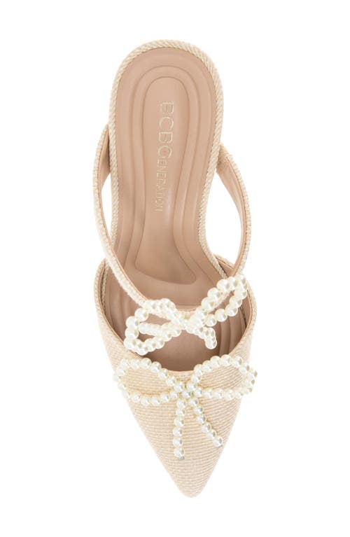 Bcbg Bardia Pointed Toe Mule In Natural