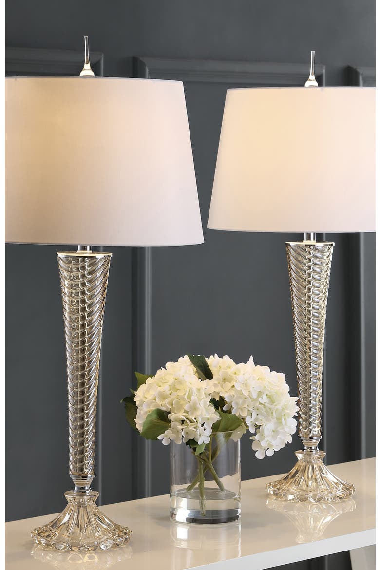 Caterina 32" Glass LED Table Lamp, Champagne, Alternate, color, Champagne