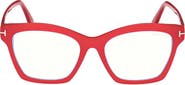 TOM FORD 53mm Square Blue Light Blocking Optical Glasses