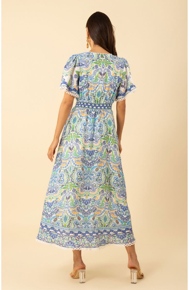 Hale Bob Katelyn Linen Maxi Dress, Alternate, color, 