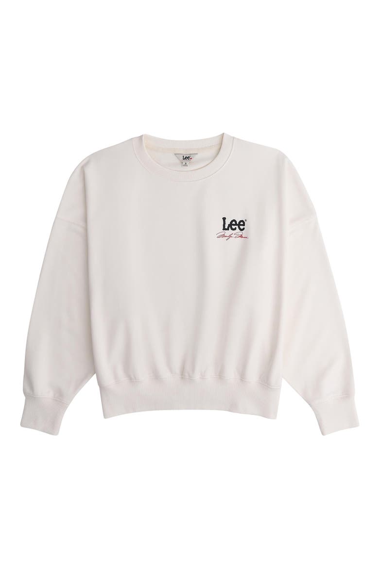 x Marilyn Monroe Graphic Crewneck Sweatshirt, Alternate, color, WHITE STAR