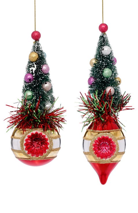 Mini Tree Topper Ornament, Set of 12