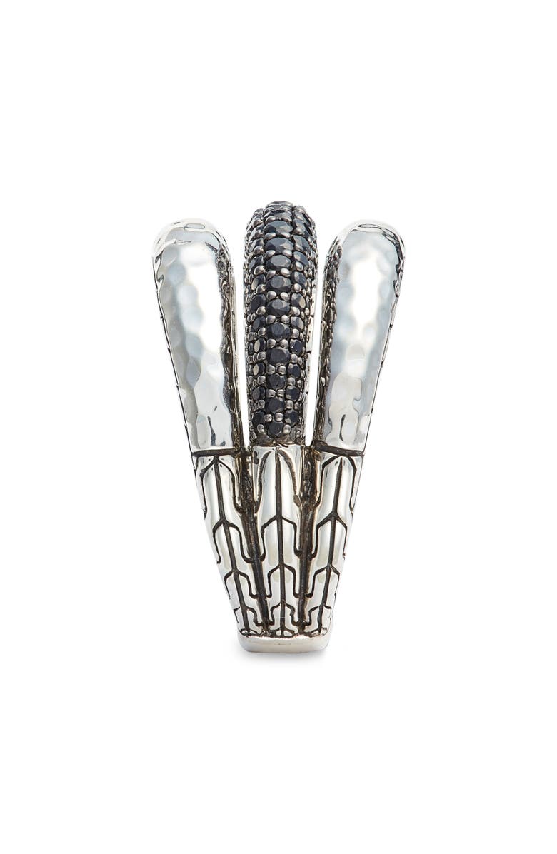 John Hardy Classic Chain Hammered 3-Row Ring, Alternate, color,